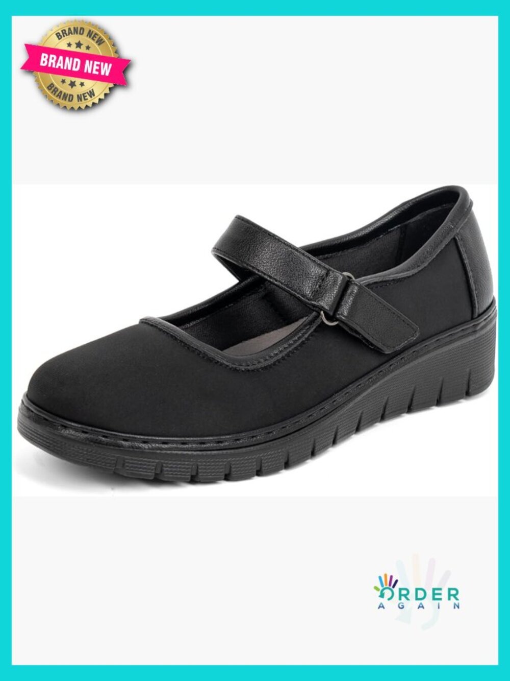 Mary Jane Flats for Bunions Orthotic Comfort Non-Slip Stretchy Adjustable Work